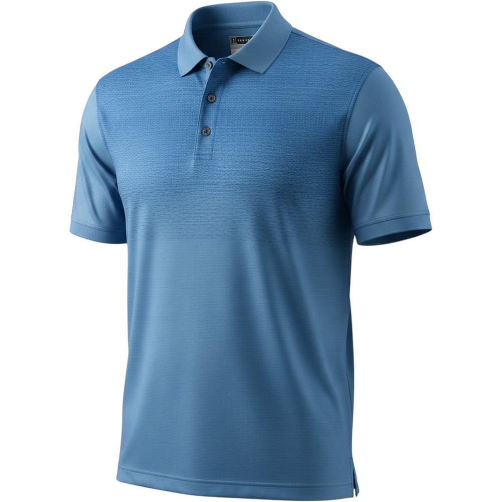 PGA Tour TourSoft Mens XXL Blue Textured Short Sleeve Golf Polo Shirt